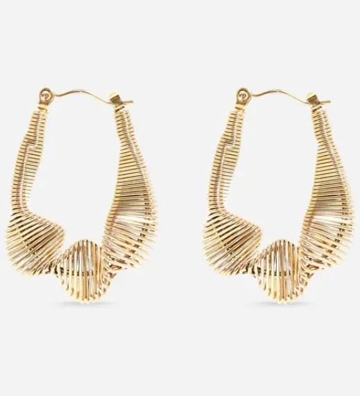 Twisted Abstract Hoop Earrings